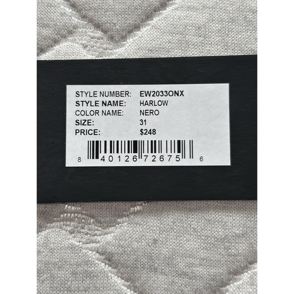 Edwin Jeans Womens 31 Black Denim Harlow Cotton Wide Leg Pockets‎ Belted Baggy - Picture 6 of 11